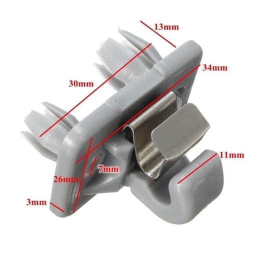 Sunvisor clip for Audi A1 S1, A3 S3, A4 S4, B6 B7 B8, A5 S5, Q3 Q5 - image 4 of 6