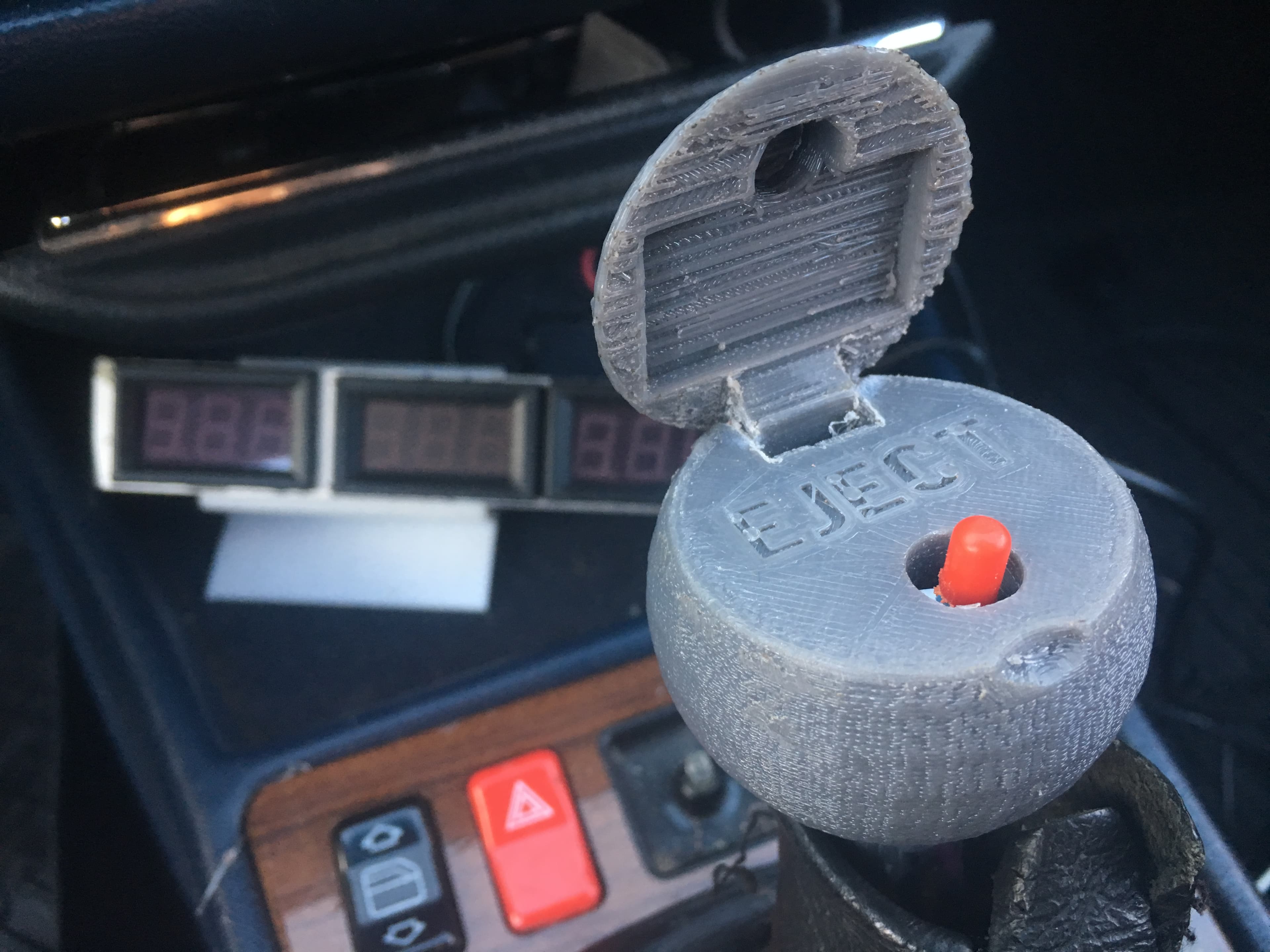 James Bond Shift Knob Secret Button Ejection Seat Mercedes 190 w201 - image
