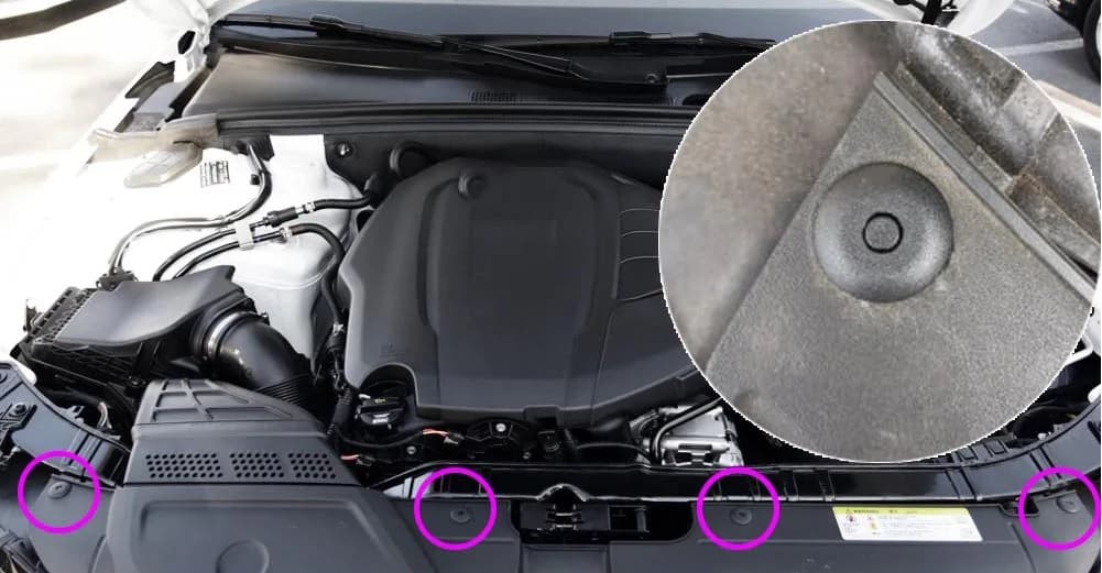 Photo of Audi q5, a4, a5 cover clip's pin for 4D0807300