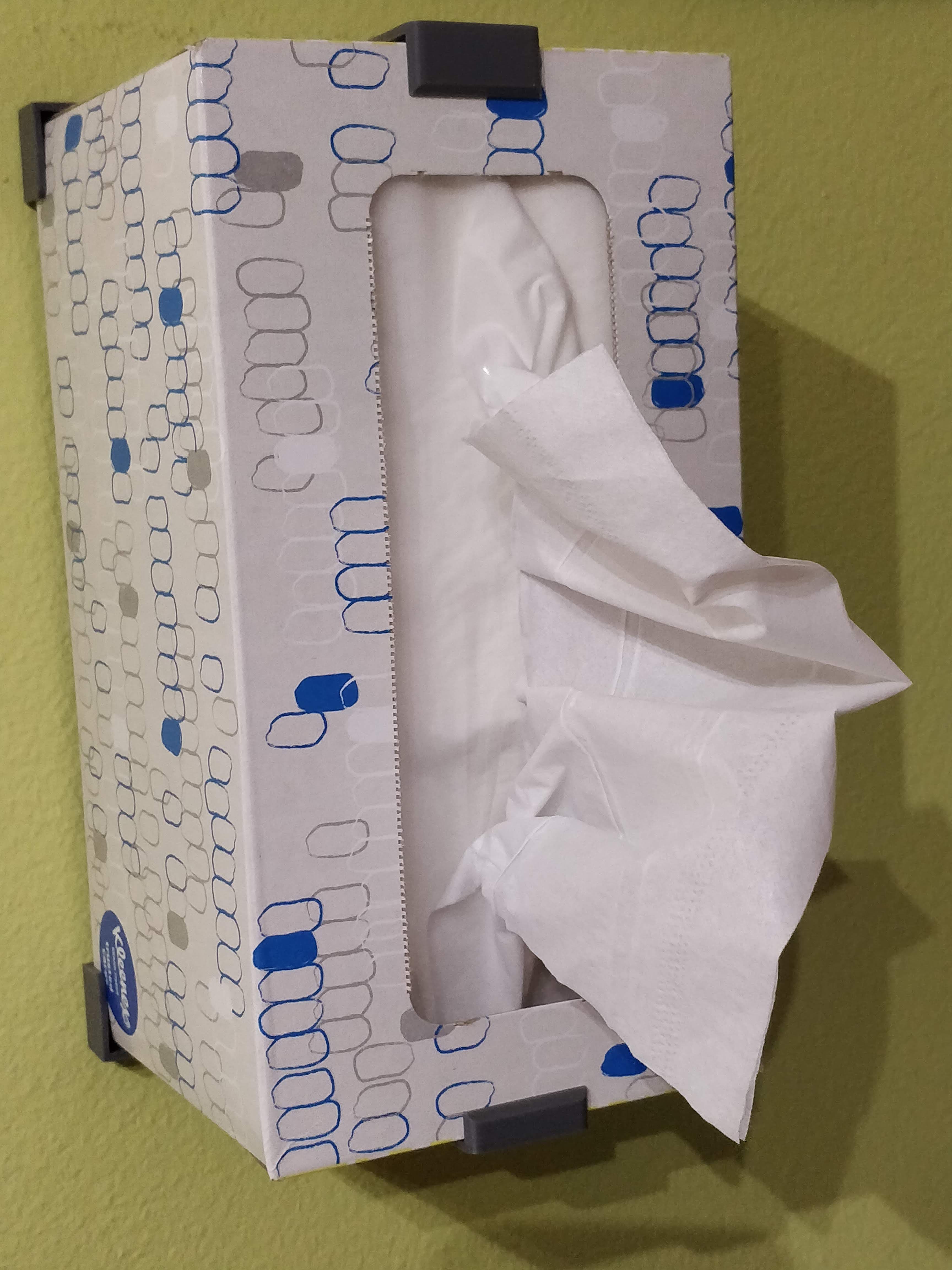 Tissue Box Holder Wall Mount - customizable / parametric - image