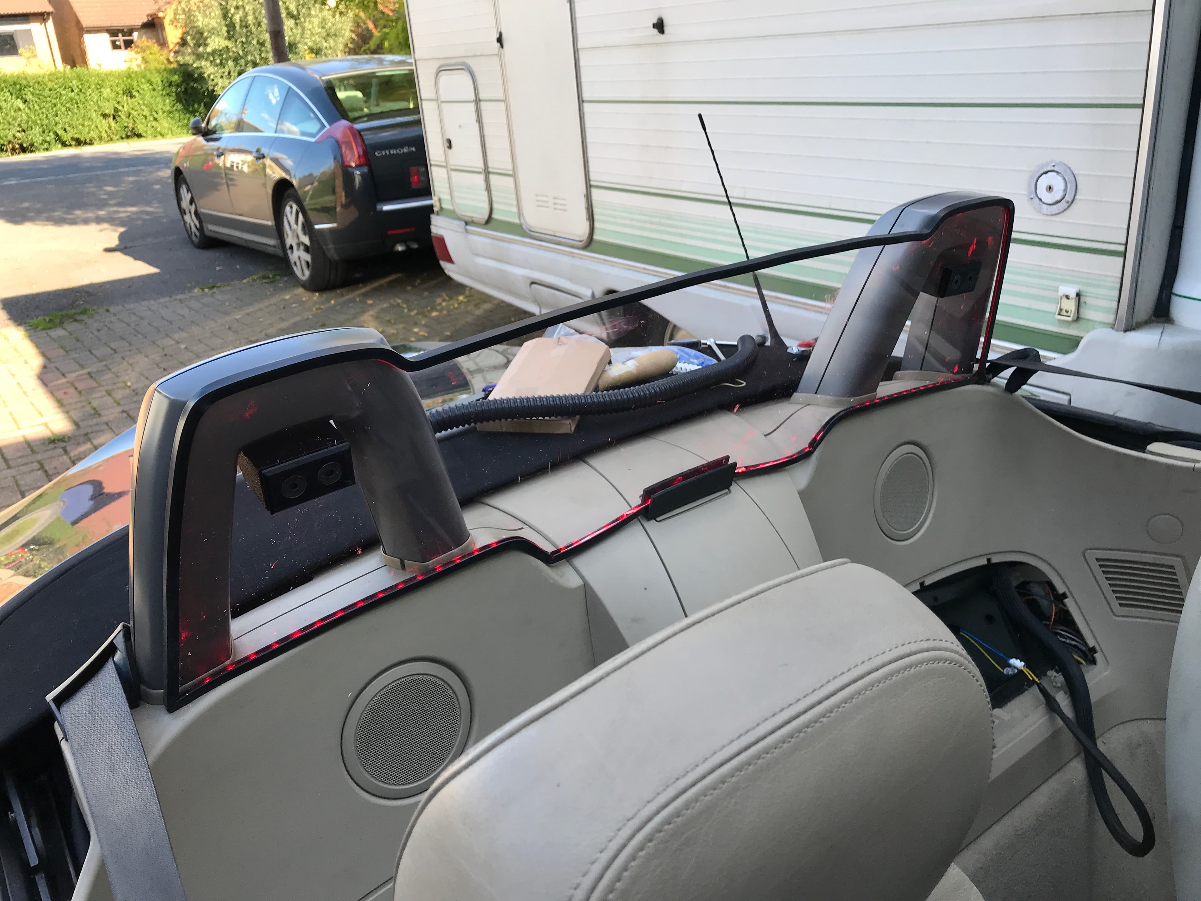 Wind Deflector Mounts for my DIY Wind Deflector for BMW Z4 E85 - image 1 of 3