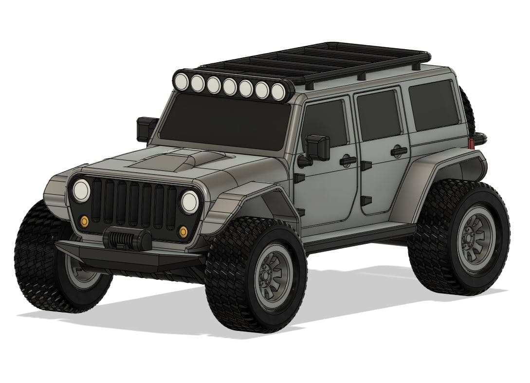 JEEP Wrangler - 52 part fully printable - image 3 of 3
