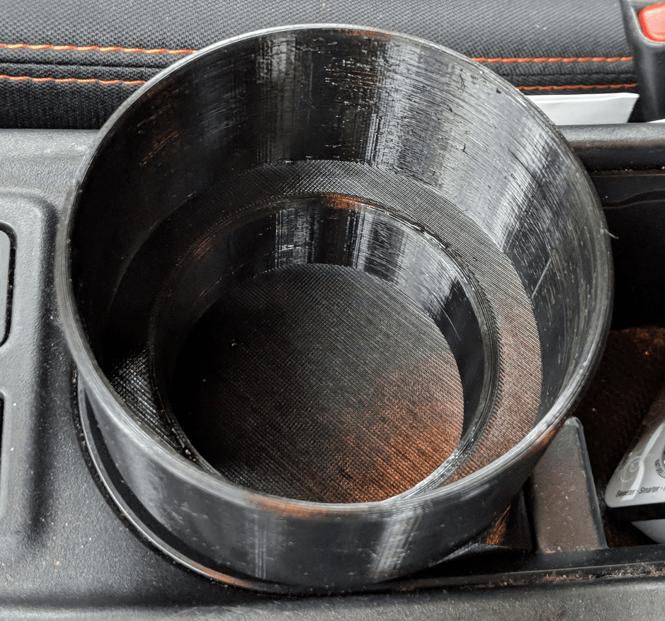 Photo of Subaru Crosstrek 2018+ / Impreza 2017+ cupholder adapter for 40oz Takeya water bottle
