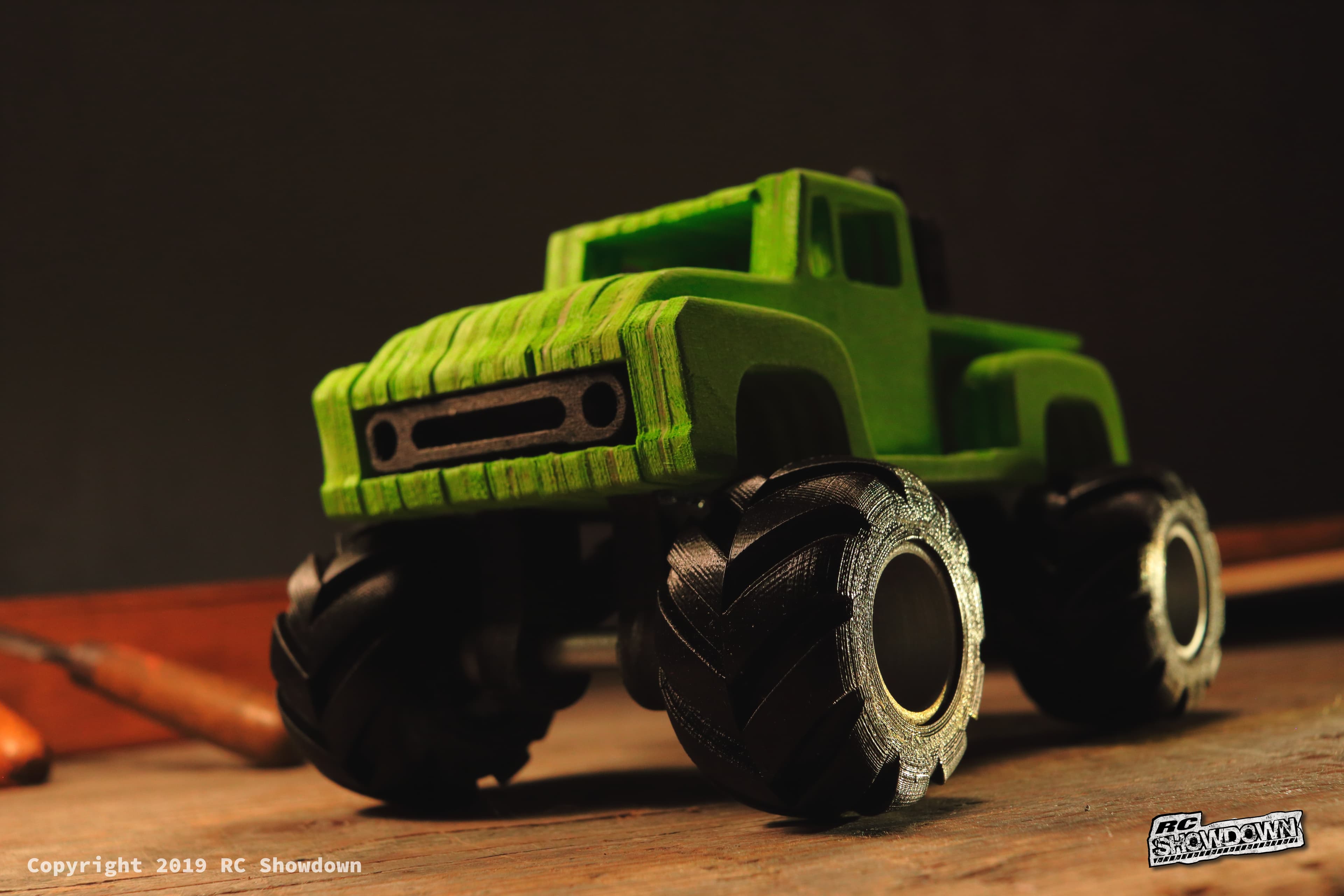 Ford F100 Monstertruck simplified CNC Model "Tamiya Midnight Pumpkin" - image