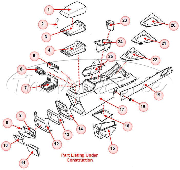 Volvo S60 center console screw - image 1 of 2