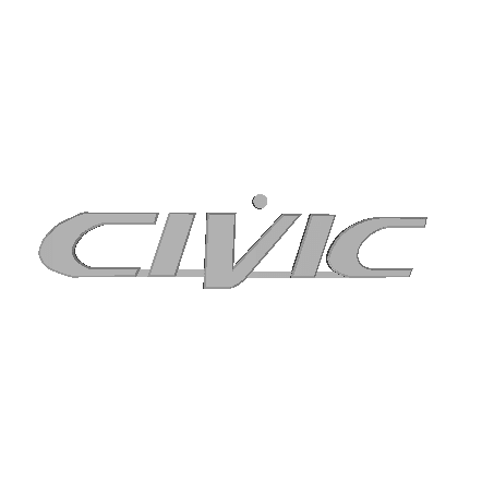 1996-2000 Honda Civic Emblem - image 3 of 3
