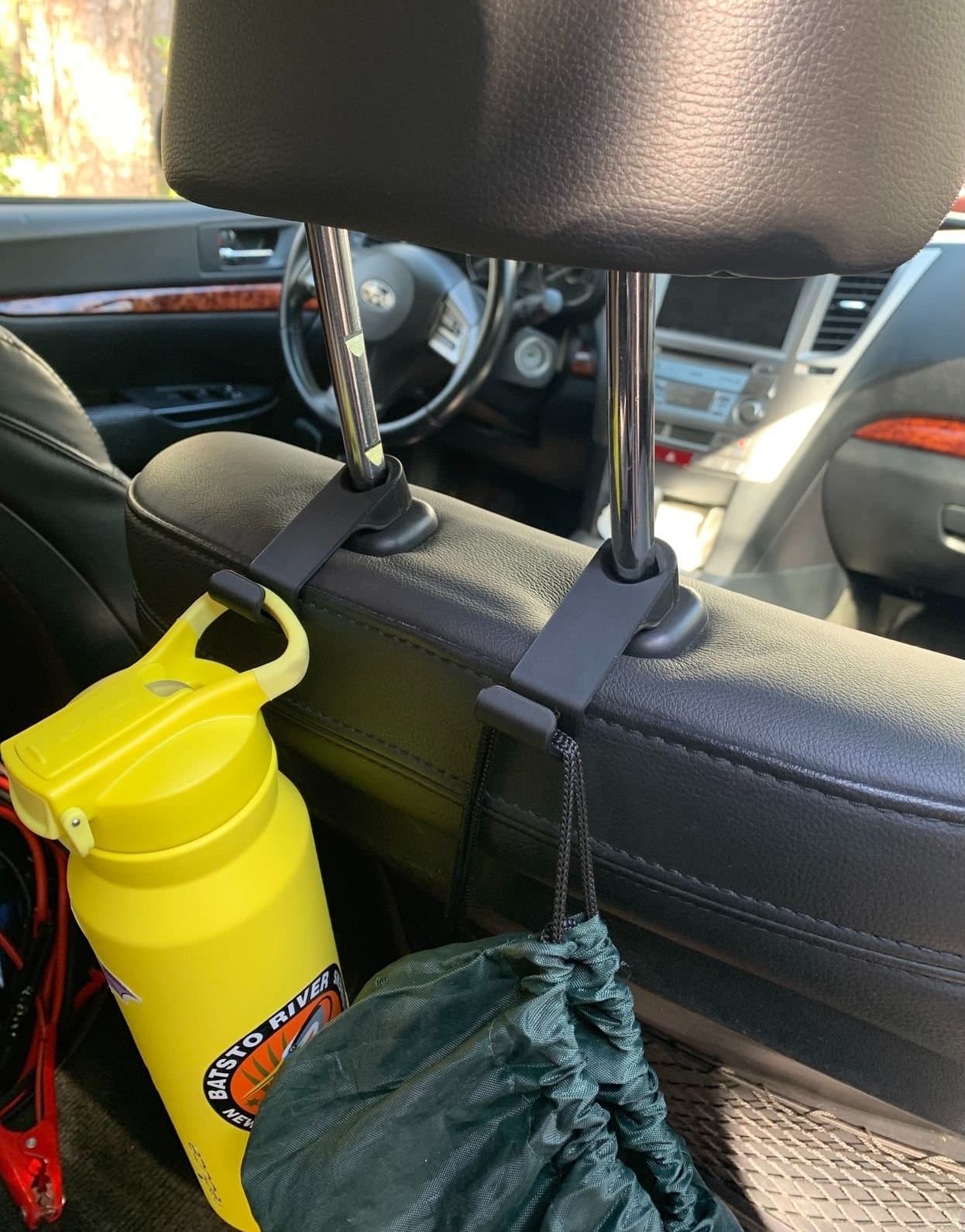 Car Head Rest Hook for Bags, Bottles, trash bag, purse, .... - image