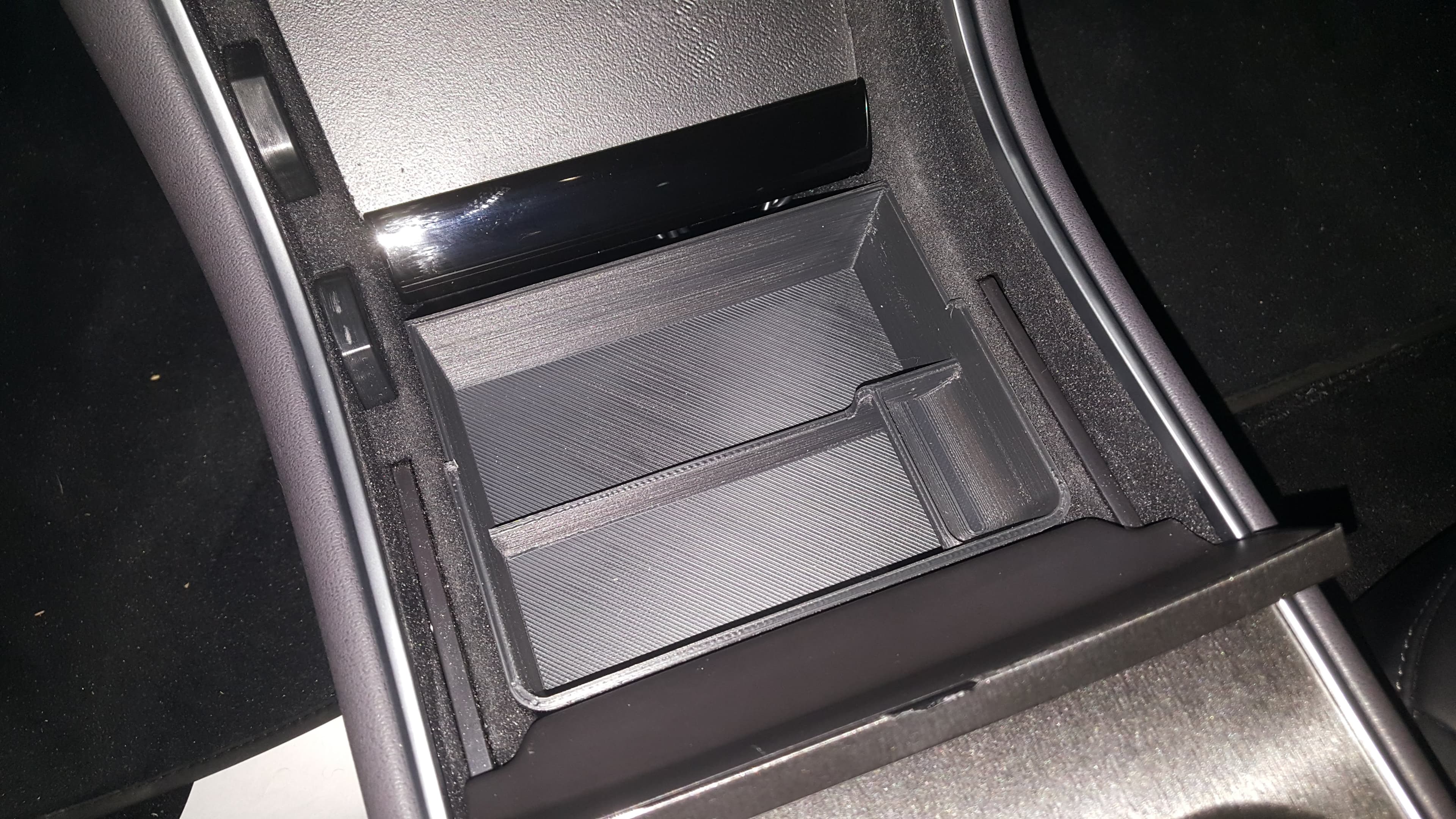 Tesla Model 3 center console tray bin storage - image 2 of 3