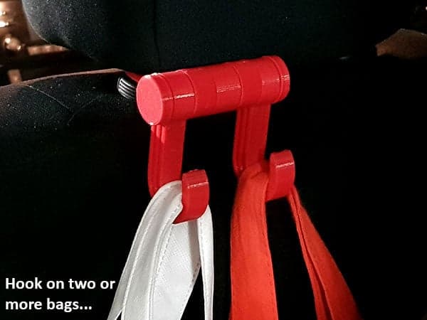 Car Headrest Bag Hooks - image 2 of 3