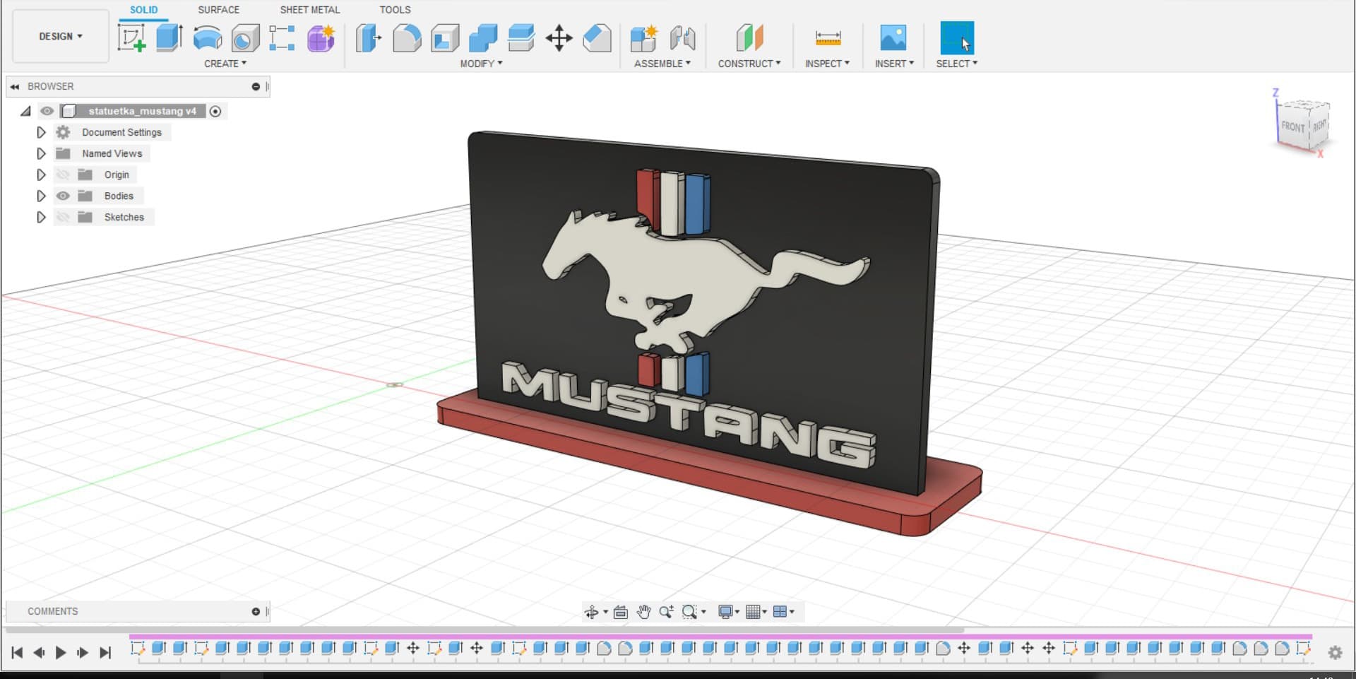 Ford Mustang statuette - image 3 of 3