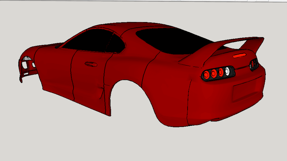 toyota supra mk4 1993 1/10 body shell 3d printable - image 2 of 3