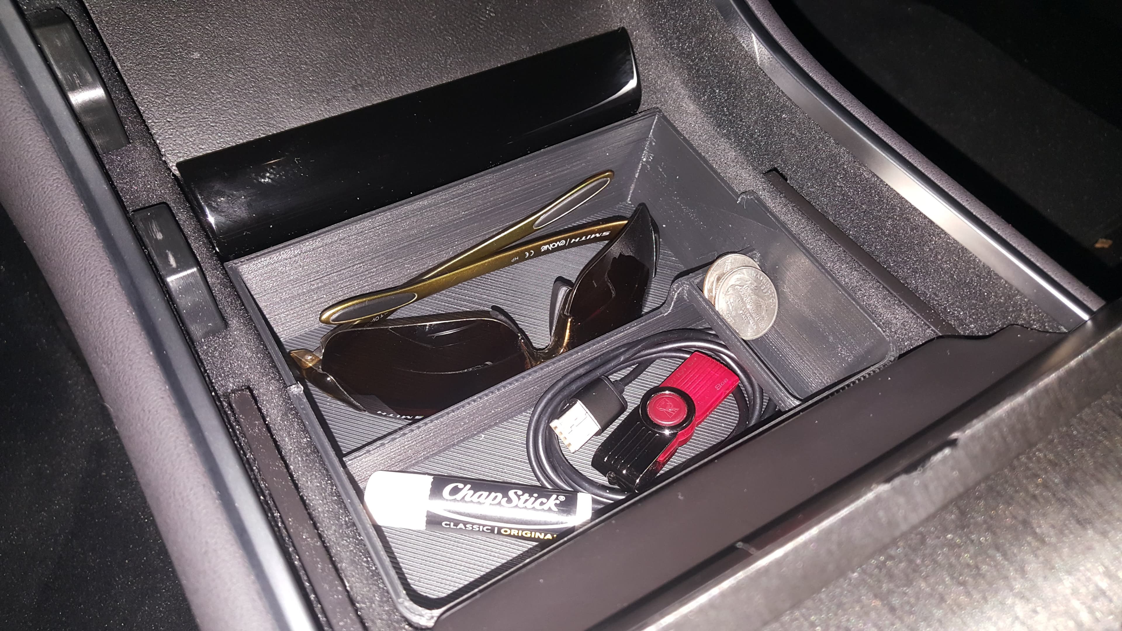 Tesla Model 3 center console tray bin storage - image 3 of 3