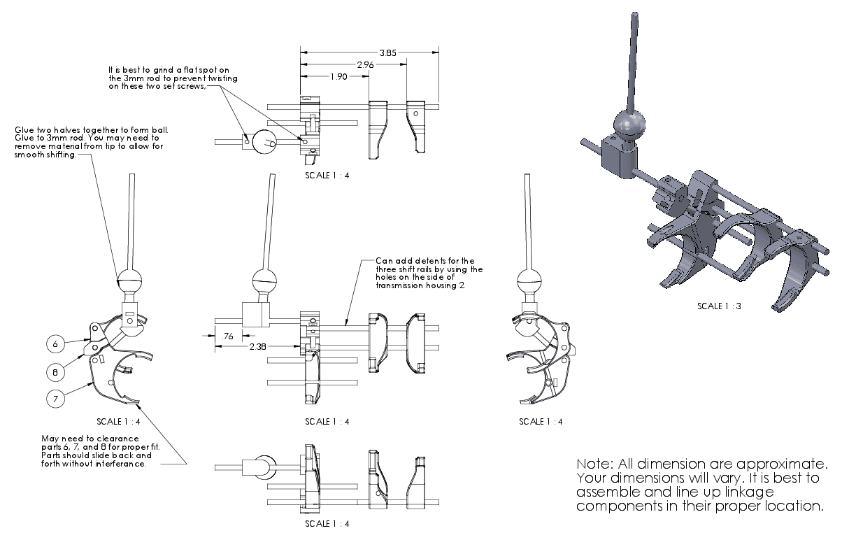 Working 5 speed transmission model for Toyota 22RE engine - image 2 of 3