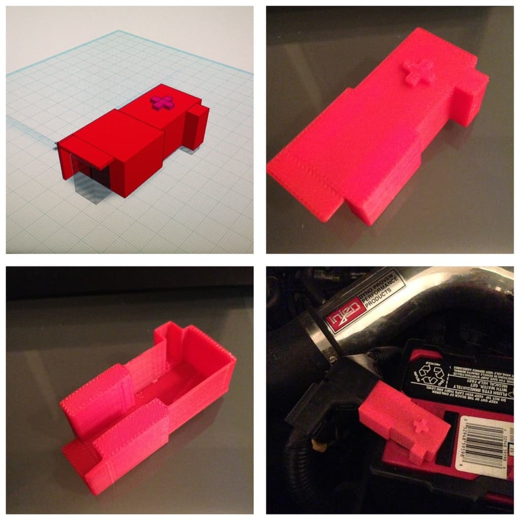 Positive Car Battery Terminal Cover - image