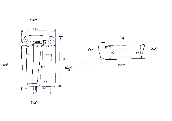 Cupholder for pre-96 Jeep Cherokee XJ - image 2 of 3