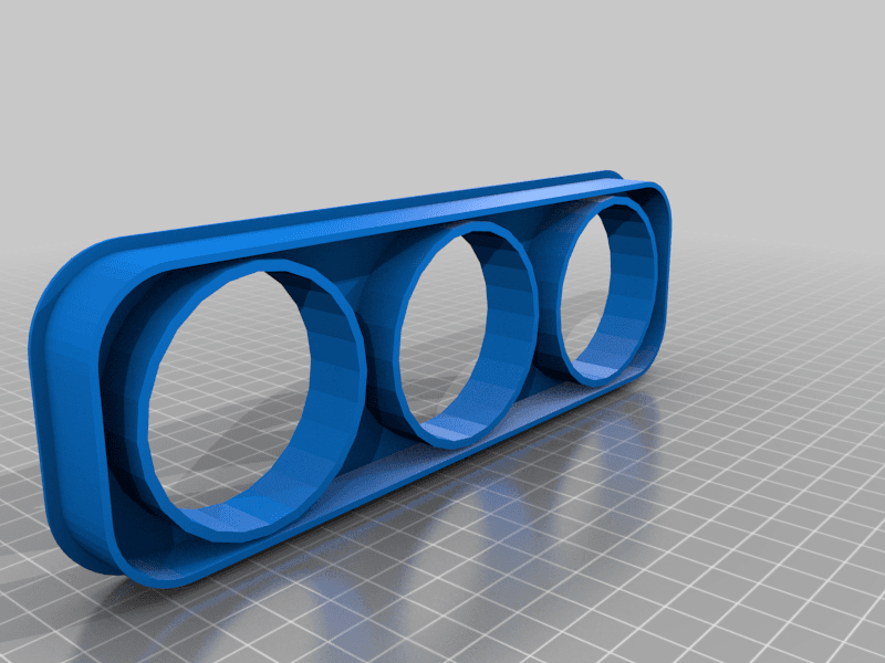 3x 52mm The Triple Center Vent Guage Pod s13 240sx - image