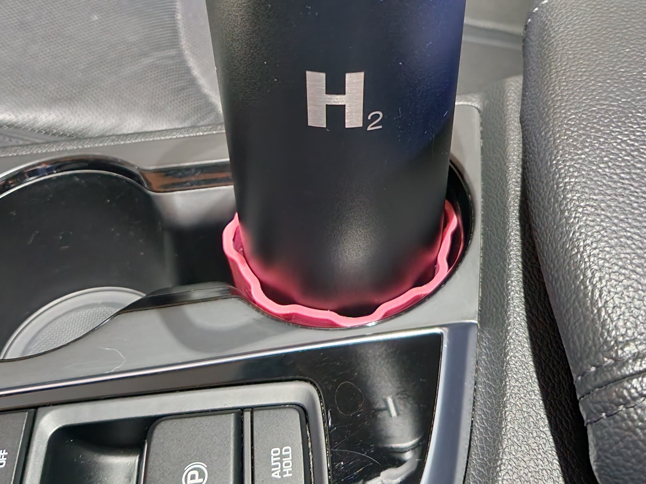 Photo of Cup Holder Adapter for H2 Hydrology 22 oz Water Bottle in 2015 Hyundai Sonata