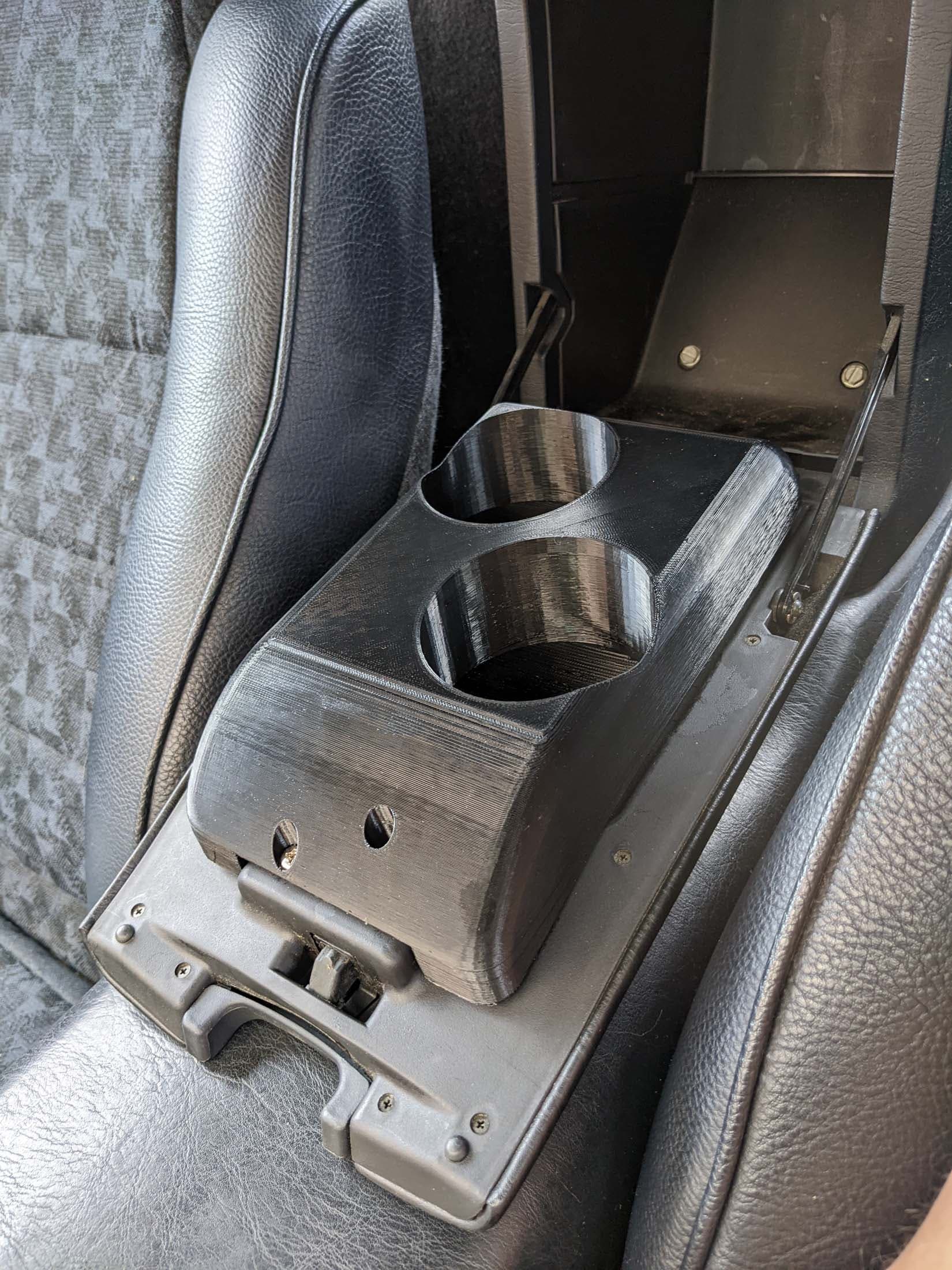 Photo of MR2 SW20 center mount cup holder