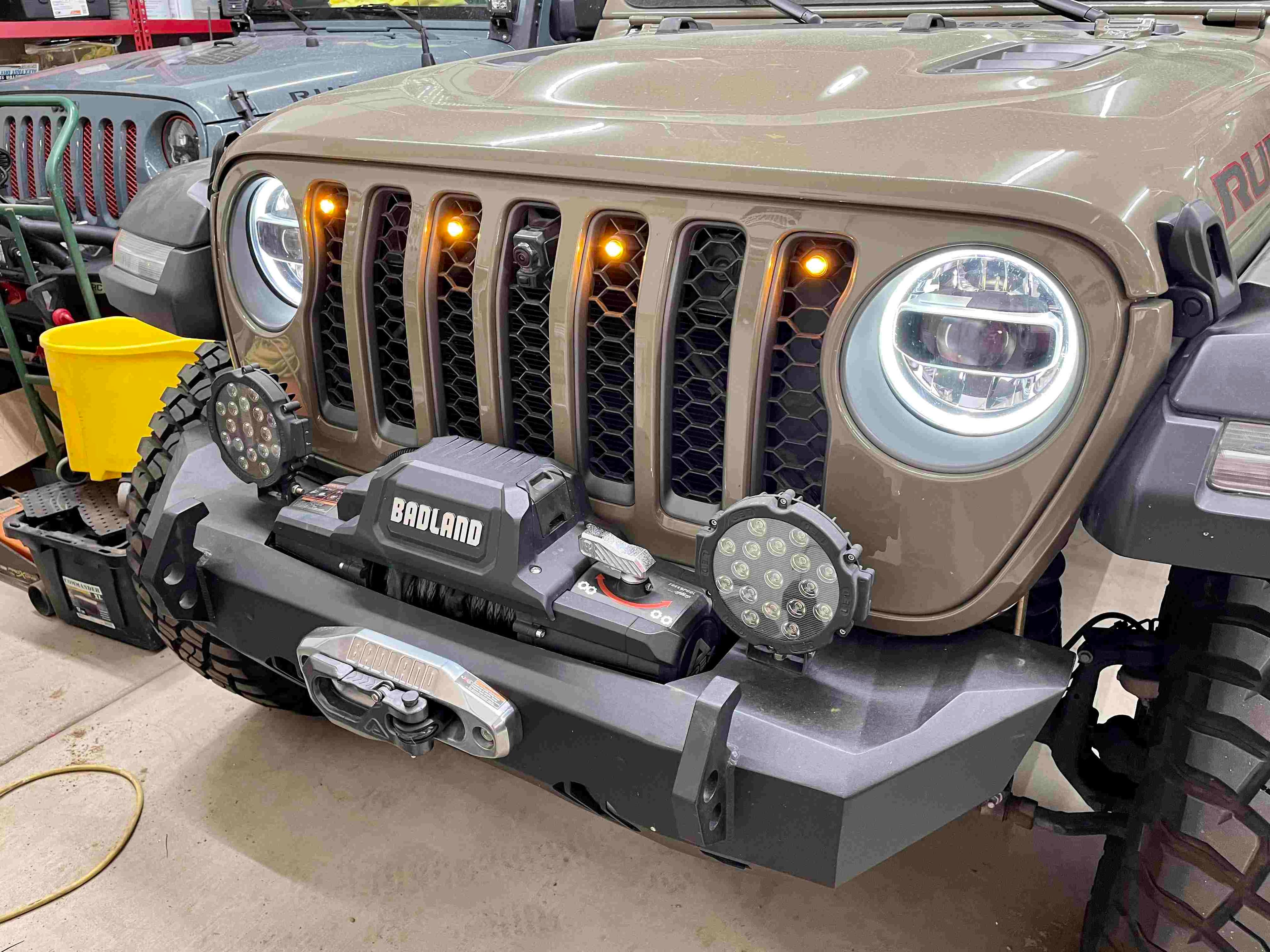 Jeep Gladiator Pre-Runner Grill LED Mounts - image 1 of 3