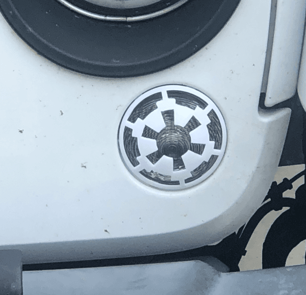 Star Wars Imperial Cog Blinker and Fog Light Grilles for Jeep Wrangler - image 1 of 3