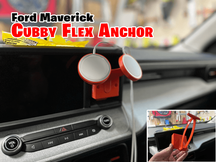 Ford Maverick Cubby Flex Anchor (FITS and Blank slate provided) - image 5 of 6