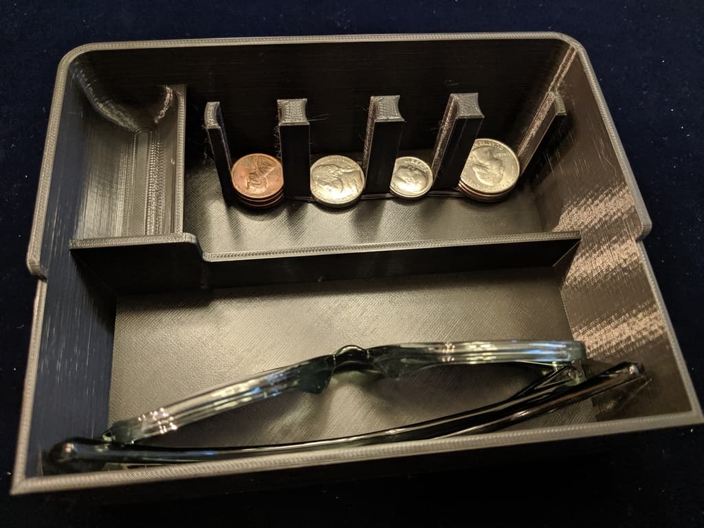 Tesla Model 3 console tray with coin holder - image 3 of 3