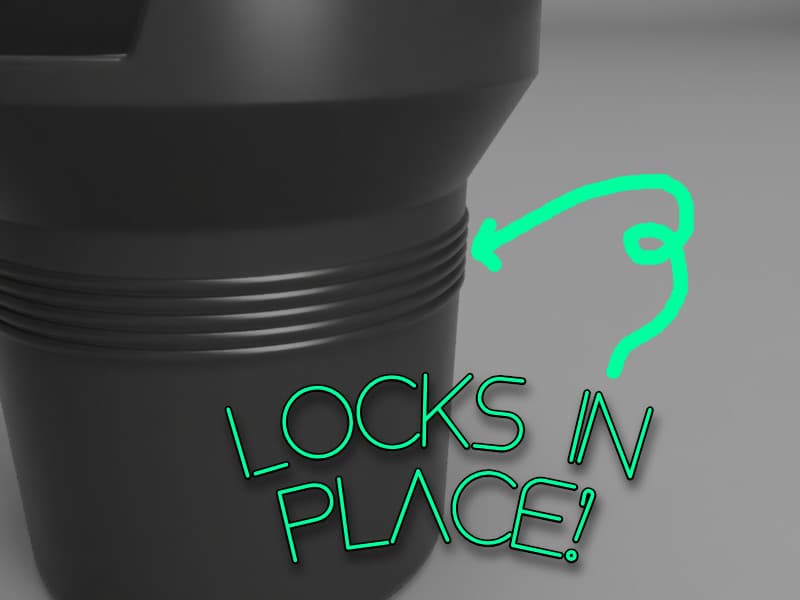 Wide locking cup holder for Tesla Model 3 and Model Y - image