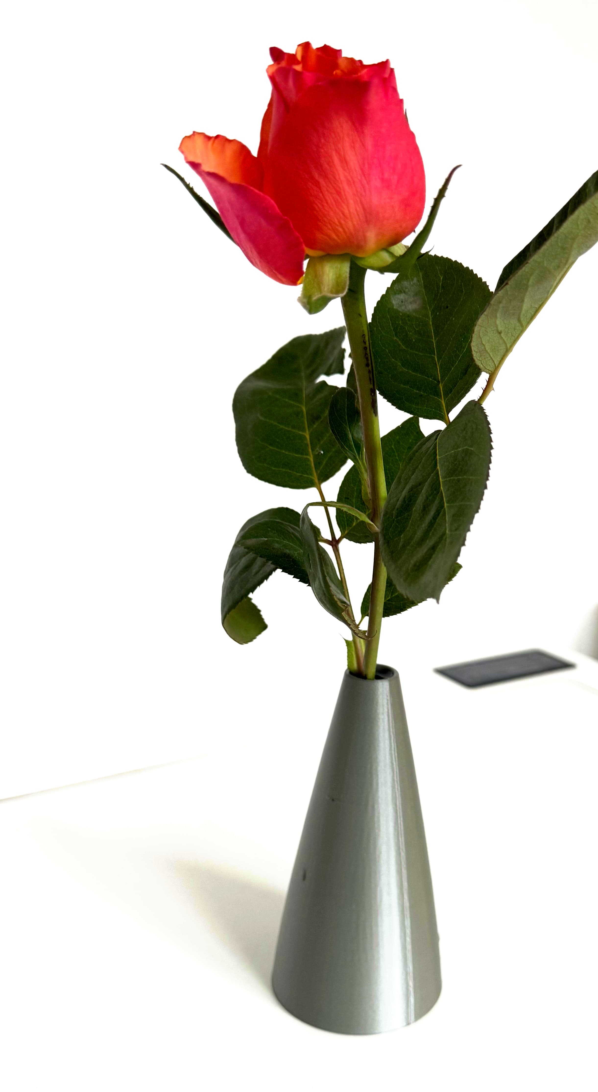 Blumenvase für Getränkehalter Tesla Model 3 - vase of flowers for cup holder - image