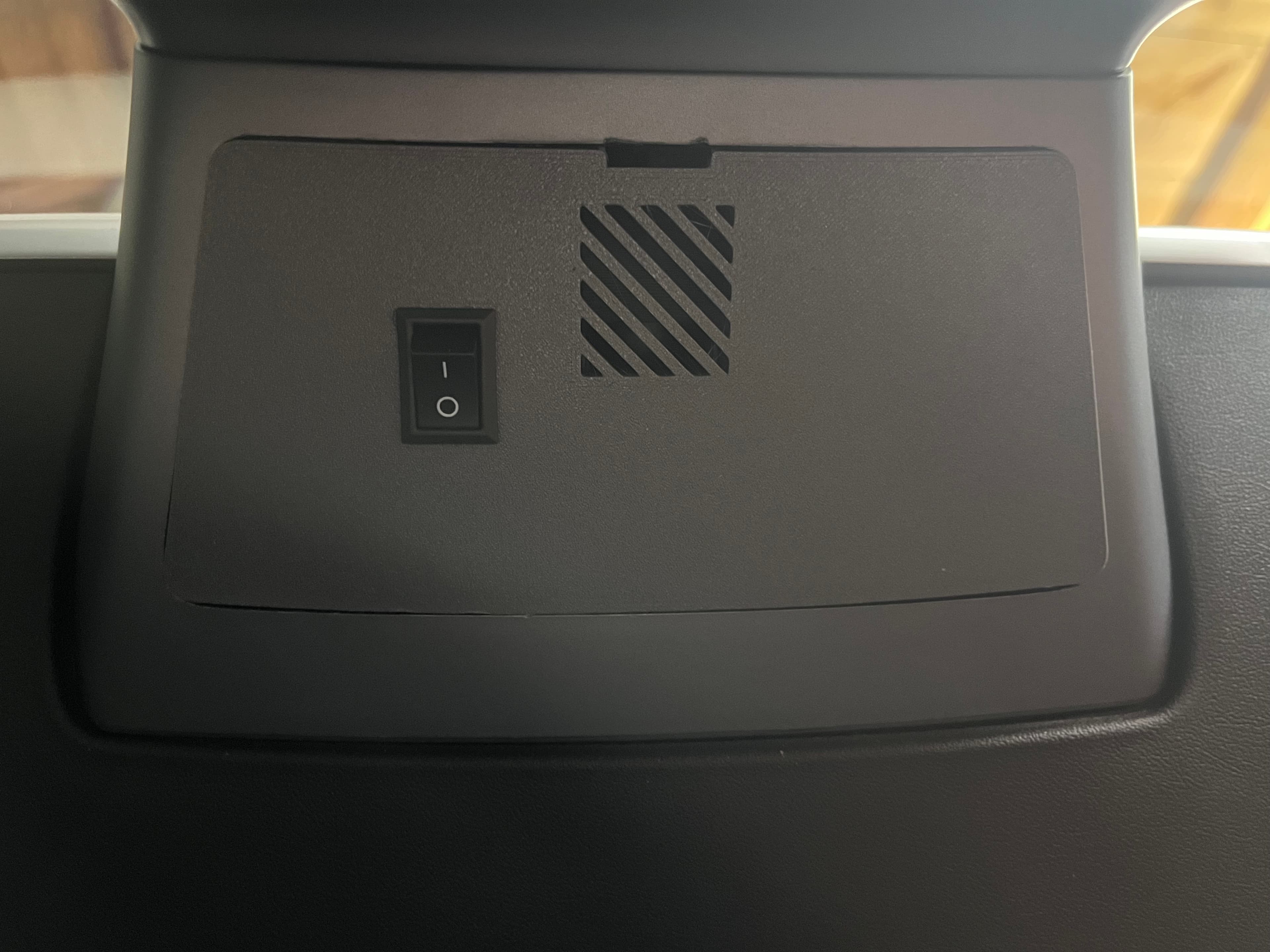 Tesla Model 3 Interior Temperature Sensor Cover With Switch Hole - image