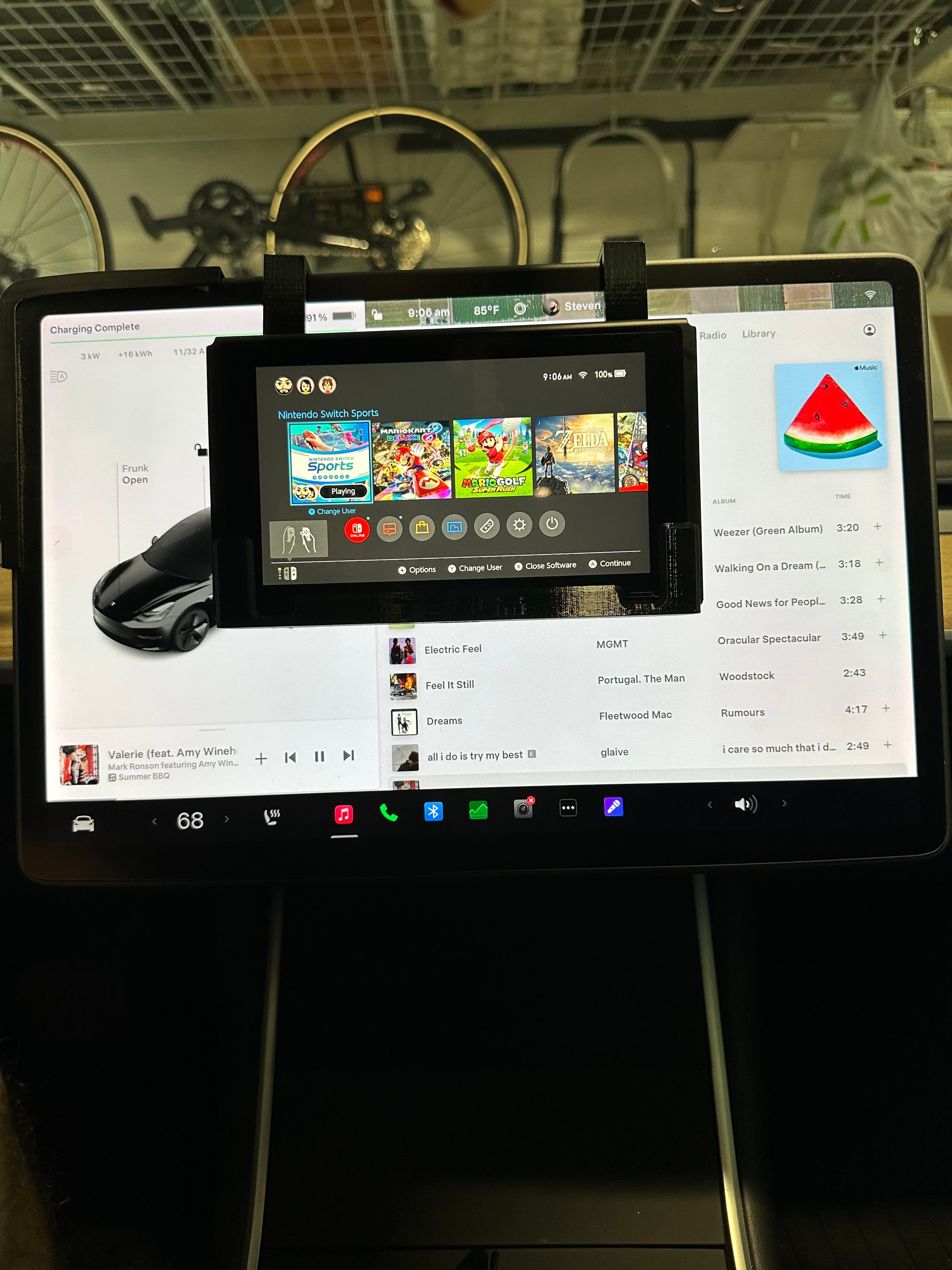 Nintendo Switch Holder for Tesla Model 3 - image