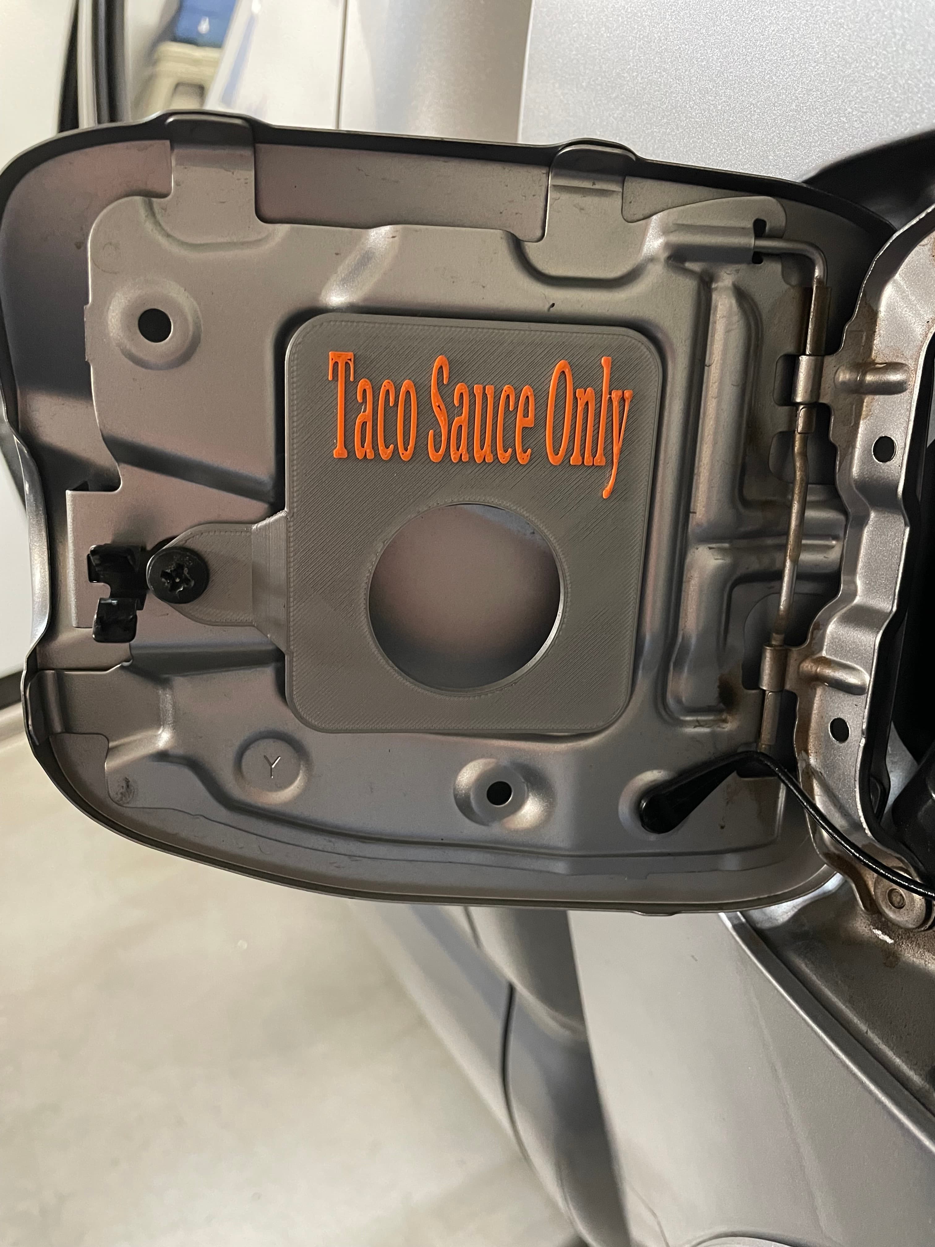 Toyota Tacoma "Taco Sauce" Gas Cap Holder - image