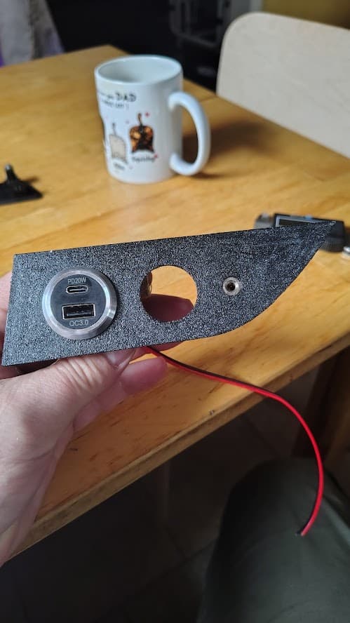 Ford Transit "slim console" aux input bezel - image 2 of 3