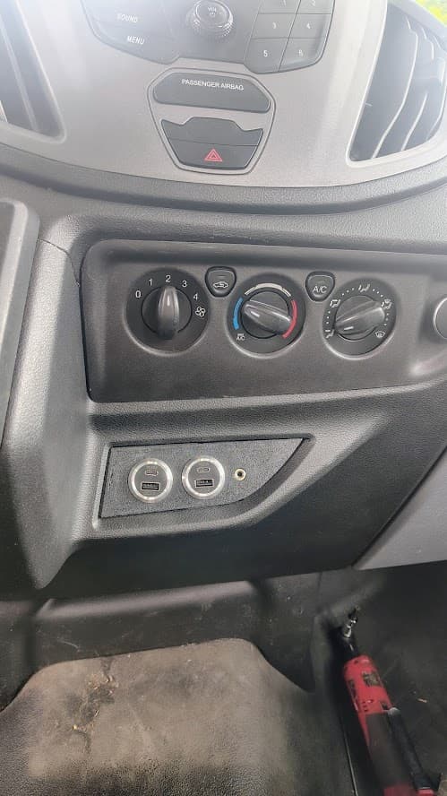 Ford Transit "slim console" aux input bezel - image