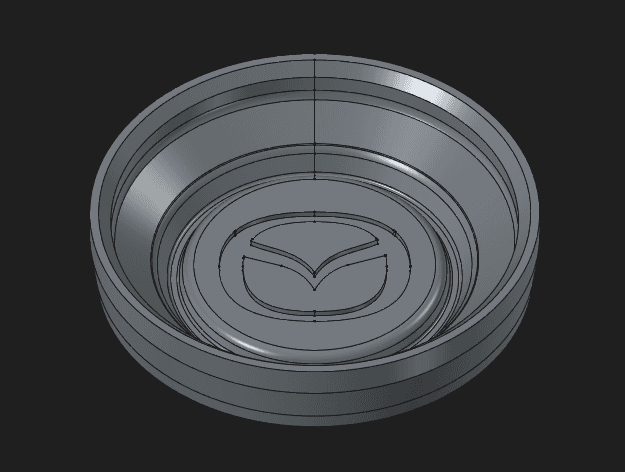 Mazda Cup Holder Insert / Coaster with Logo - image 4 of 6