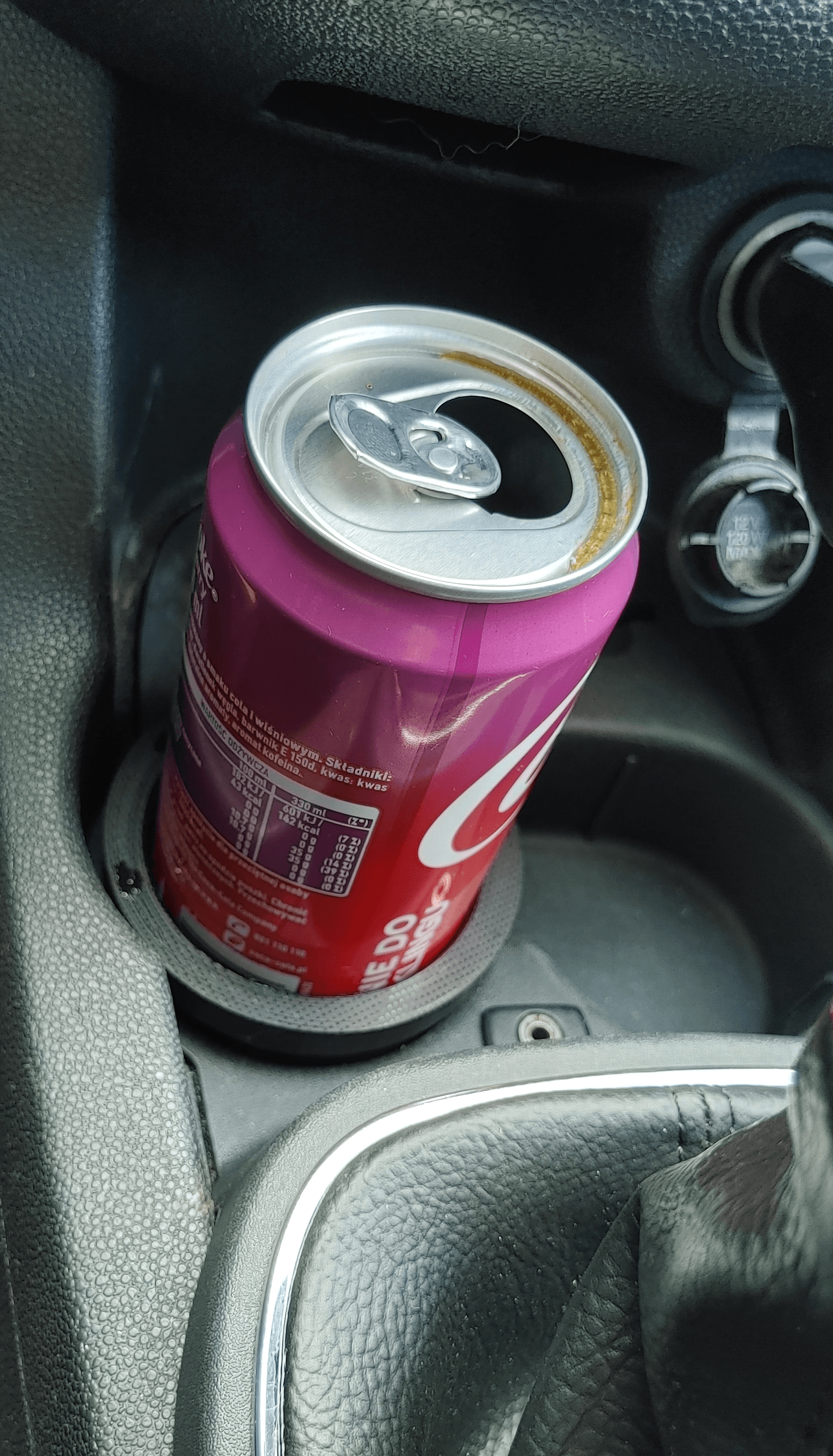 Opel Corsa D cup holder adapter for 330ml slim can - image