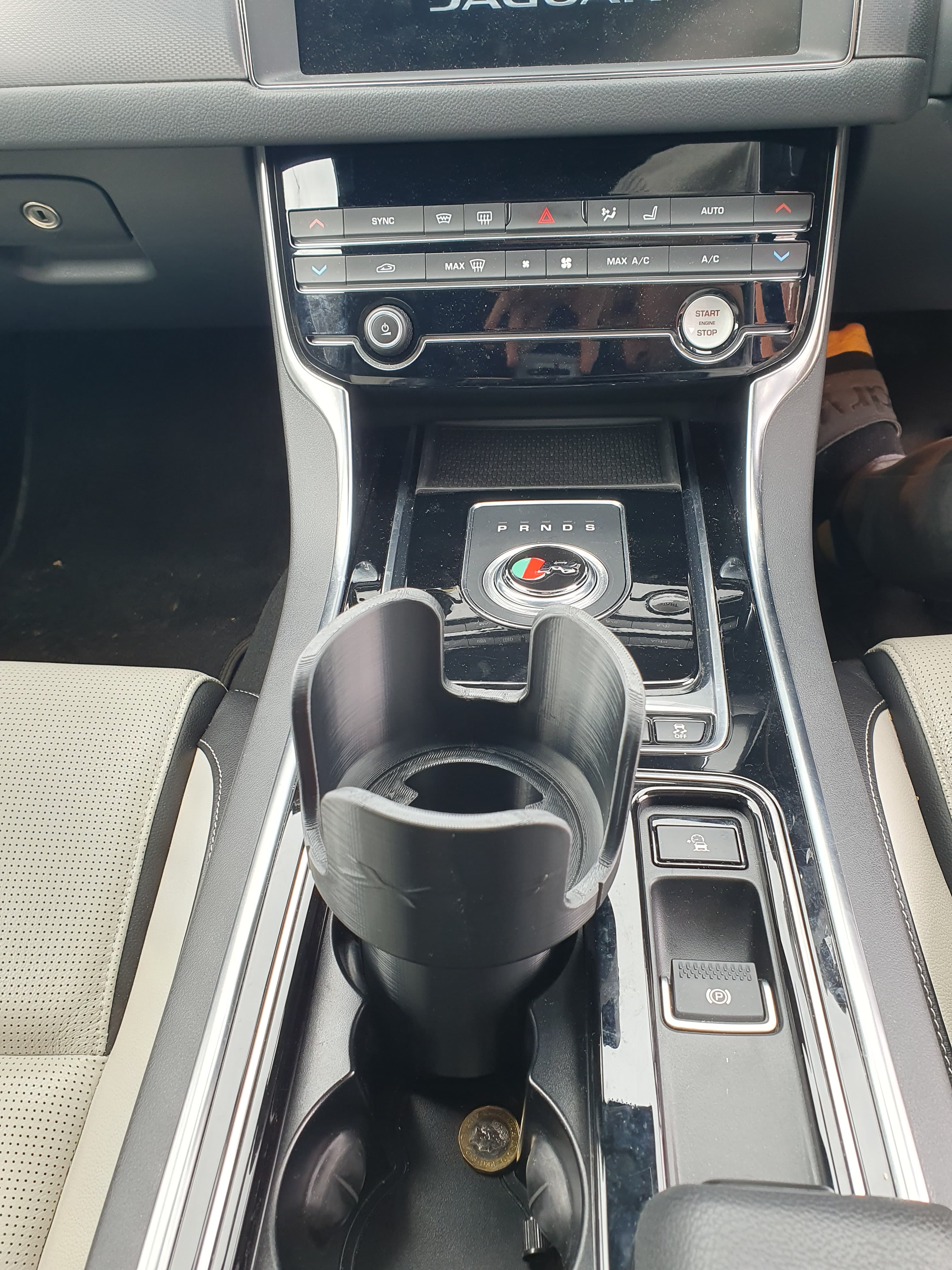 Car Cup Holder Bottle Adapter fits Jaguar XF (X260) Contigo coffee mug. preview