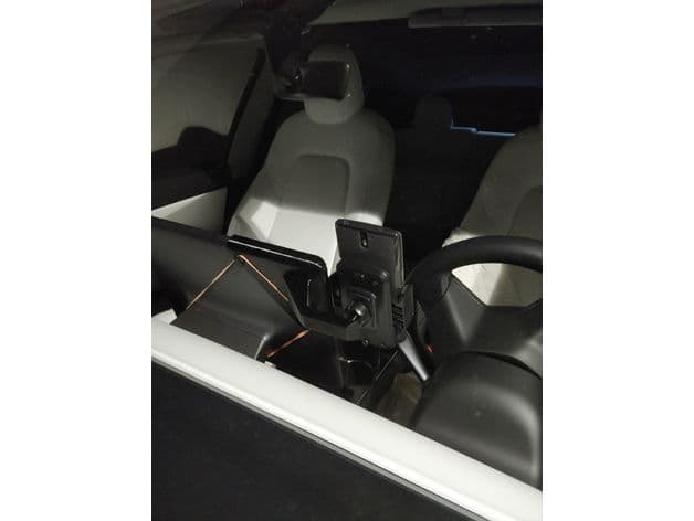 Tesla model 3 model y center console phone mount preview