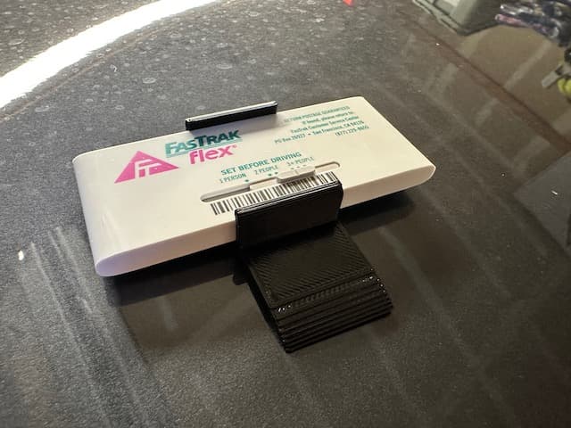 FasTrak Flex Clip / Holder for Tesla & Others preview
