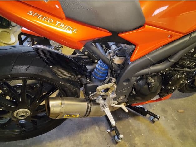 triumph speed triple rear fender spacer preview