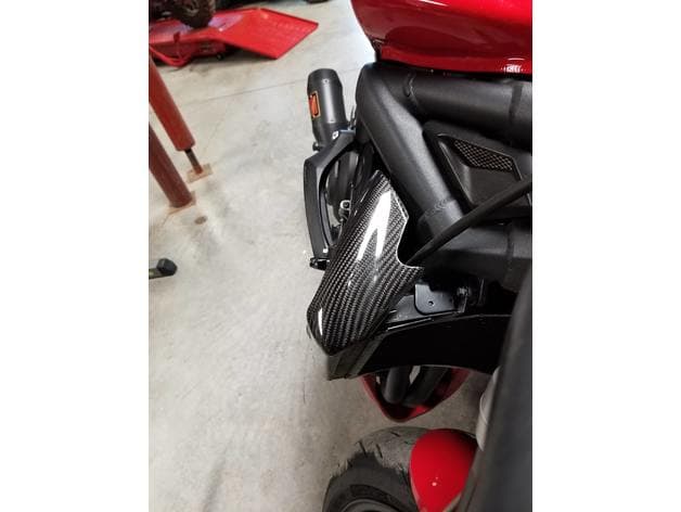 Triumph Street Triple CarbonFBR cowl directional mount preview