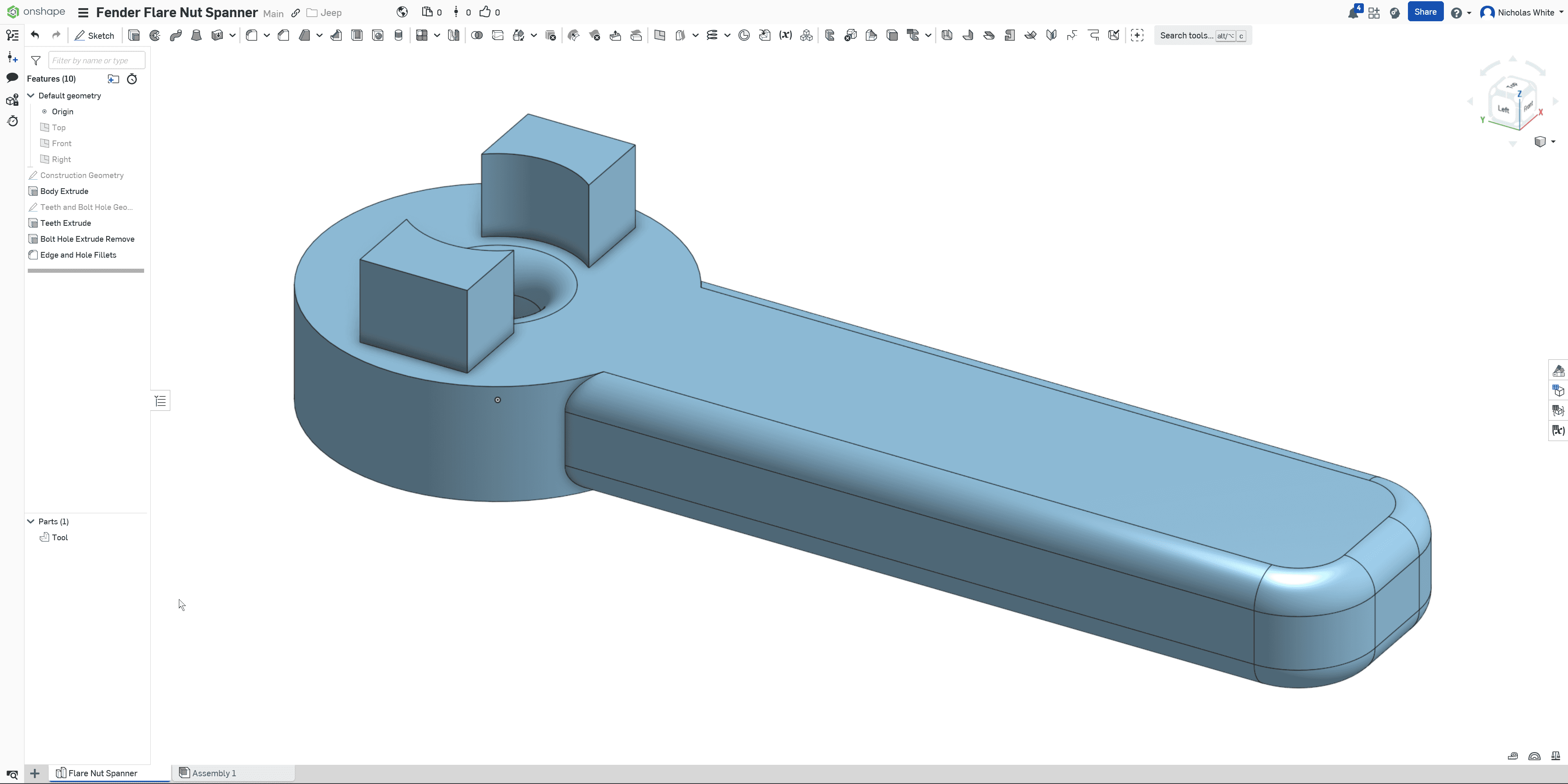 Jeep Wrangler YJ - Fender Flare Nut Spanner + 13mm Hex Adapter preview