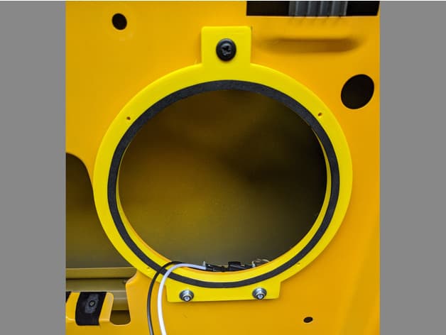 GMC Canyon Chevrolet Colorado JBL GTO629 rear speaker mount bracket - OpenSCAD - image 4 of 6