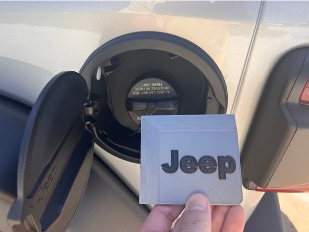 Jeep Wrangler hidden ice scraper fuel door - image 3 of 6