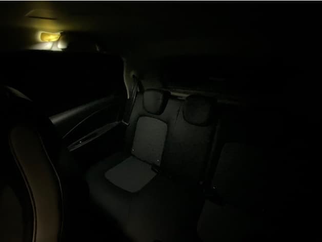Photo of Renault ZOE rear interior courtesy light fixture