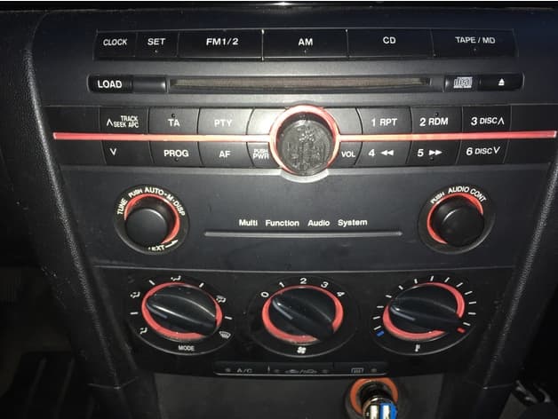 Power/Volume knob for radio Mazda 3 2003 - image 3 of 3