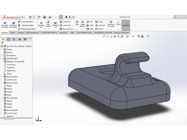 Photo of Ford Crown Victoria Sun Visor Clips
