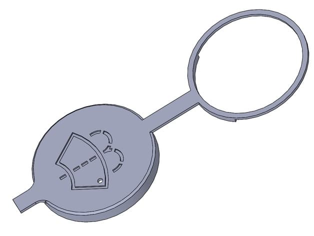 Wiper Washer Reservoir Cap (TPU print) - image 4 of 5
