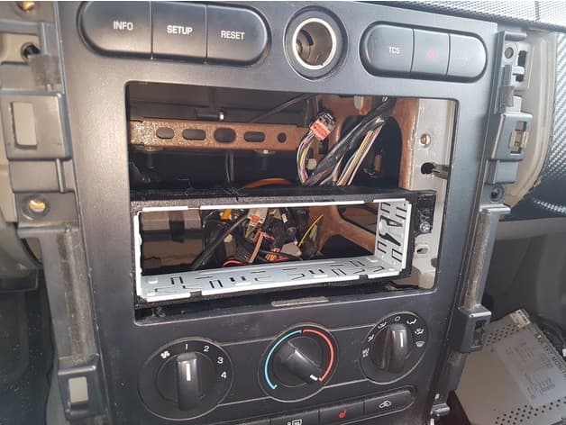 Car radio 2din to 1din adapter Ford Mustang - image