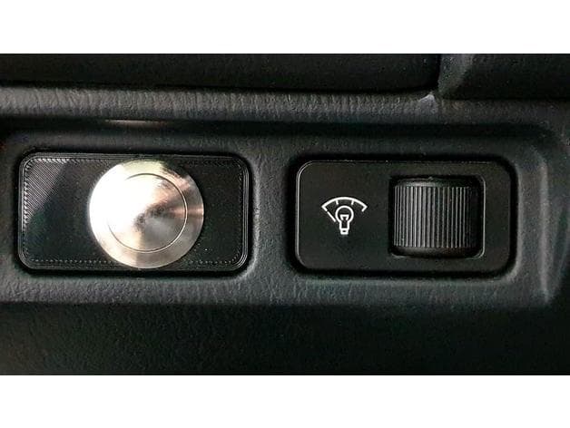 Miata dash button mount (fog light location) - image