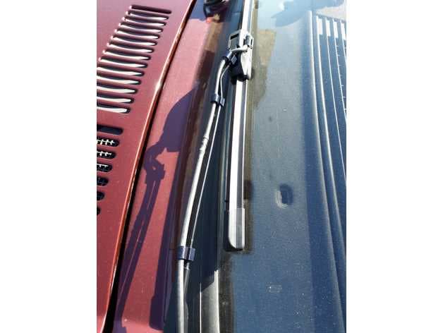 Tubeholder for windshield wiperarm - image